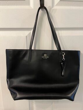 kate spade Black Leather Tote Purse